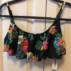 NWT floral bikini top